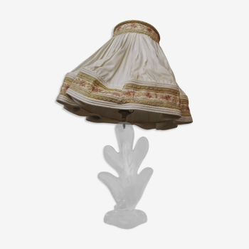 Crystal lamp of Vannes free form, vintage