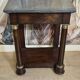 Console in mahogany and marble from the Empire period.