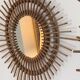Set of 3 Rattan and Bamboo Mirrors, 1950s/60s