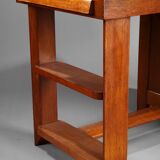50s oak office by Pierre Bloch and Charles Dudouyt