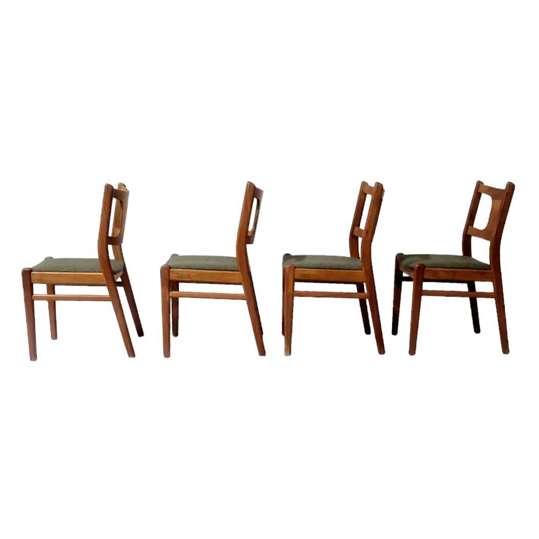 Four Danish teak chairs