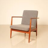 Pair of teak armchairs by CB Hansen for SL Møbler 60's