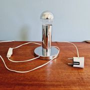 Space Age tubular lamp in chrome metal, 1970s