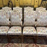 Set of 8 Louis XIII style chairs