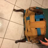 Fauteuil Skaï vintage