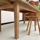 Table de ferme chêne 270 cm avec allonges