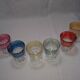 6 vintage liqueur glasses 50