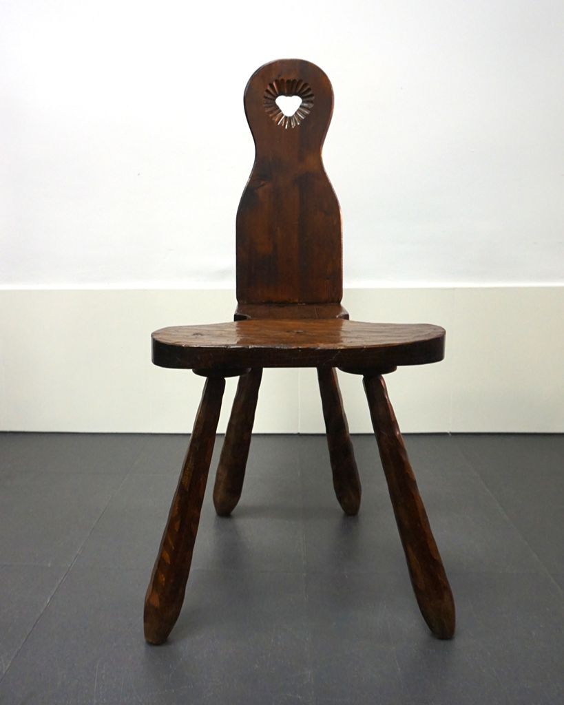 Pair of French brutalist chairs