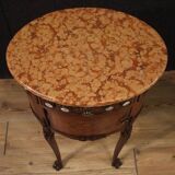 Pair of bedside tables in marquetry from the 20th century.