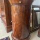 Rare Somno with drawer, Empire period Cuban mahogany and superb grooved marble.