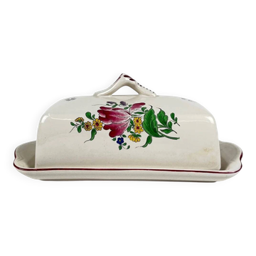 Butter dish KG Lunéville model Réverbère, earthenware
