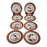 Assiettes à dessert JP Quimper