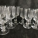11 glasses and 1 wine carafe