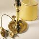 Golden brass candlestick lamp