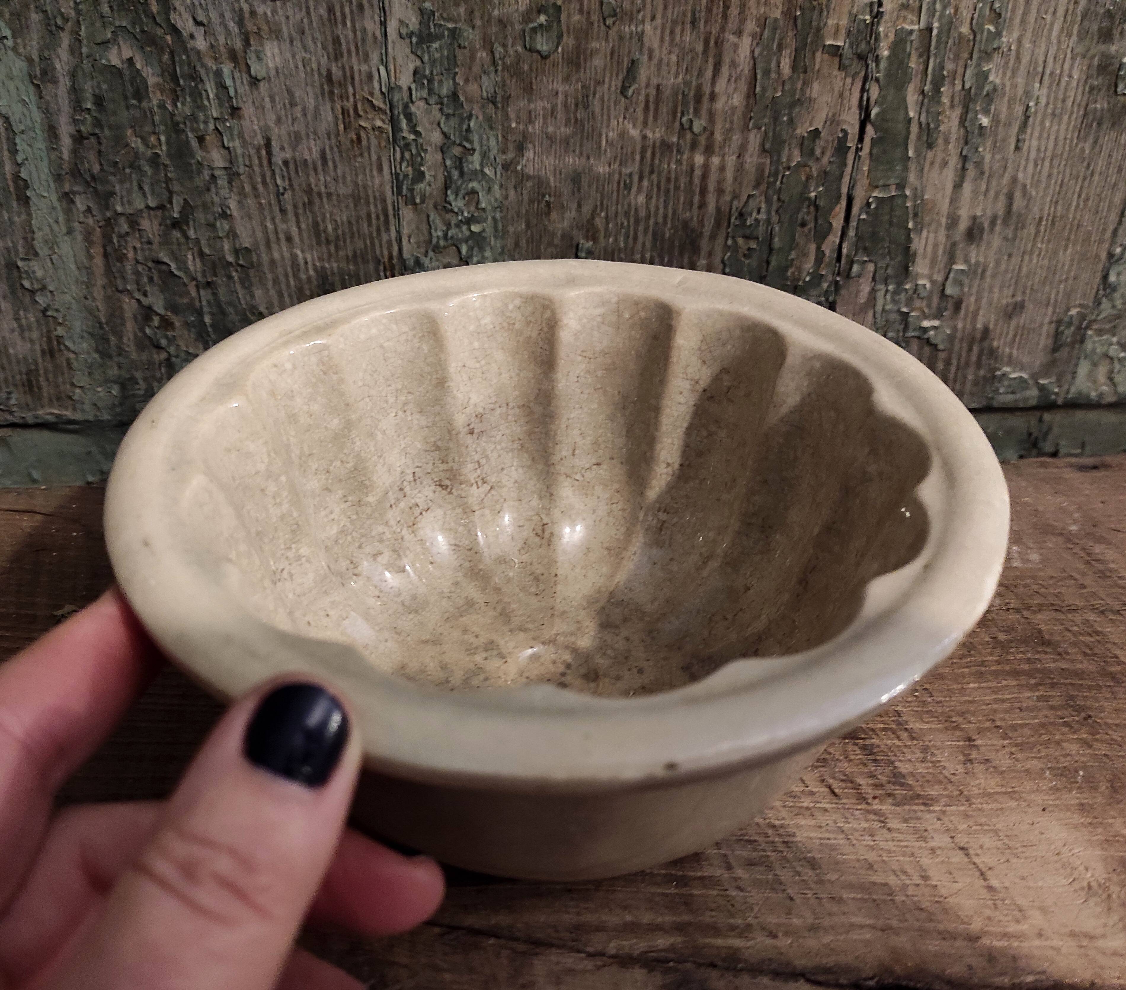 Ironstone vintage english jelly mold