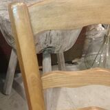 Old straw chair