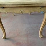Regency style dining table in veneer and solid oak 20th century