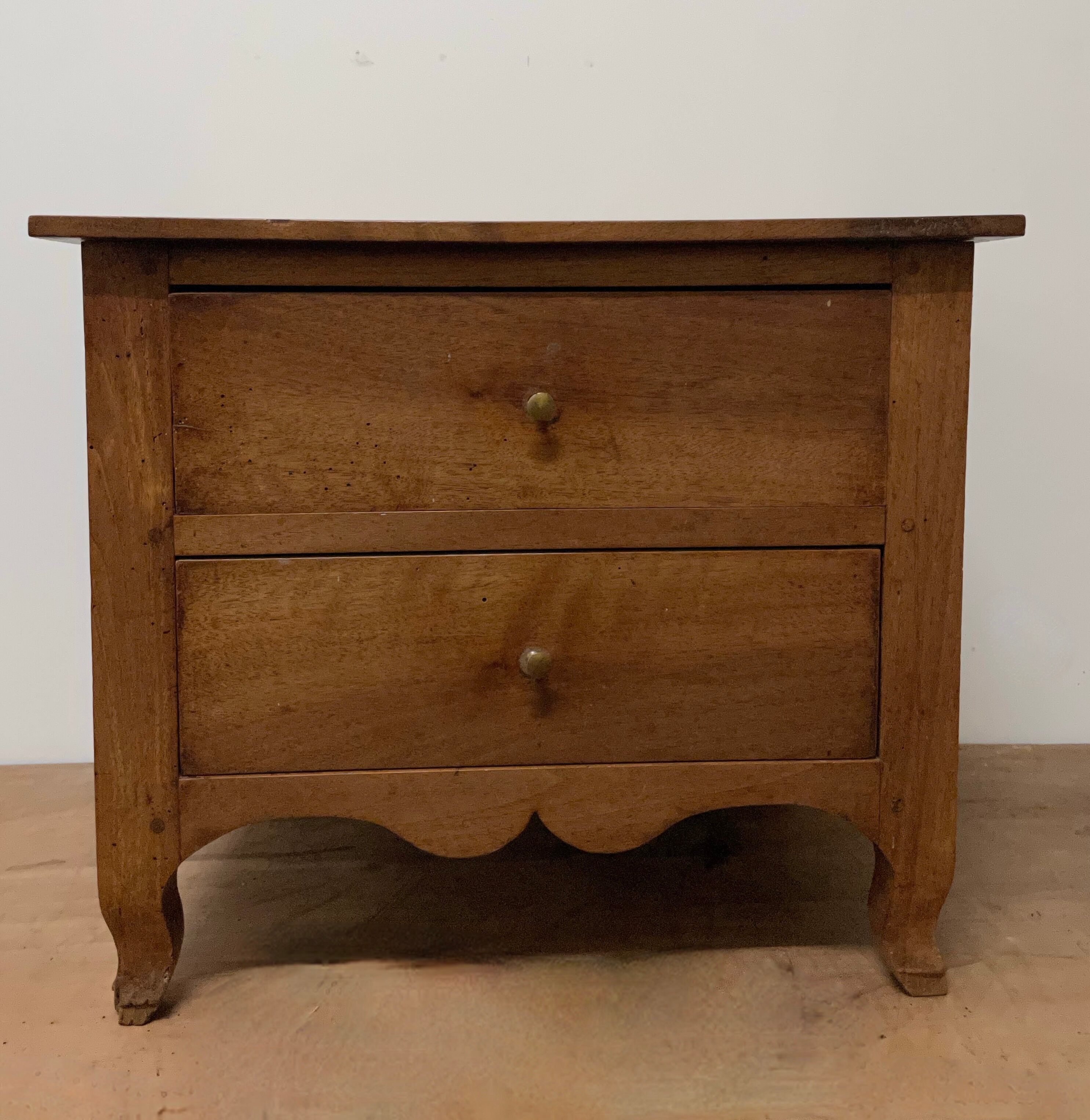 Low walnut cabinet