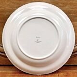2 anciens plats ronds creux Longchamp décor Moustiers Olerys