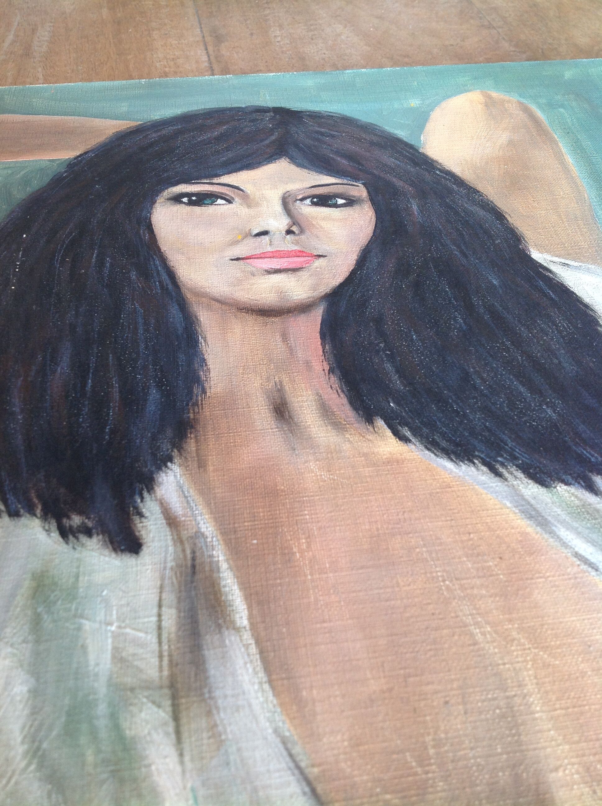 Oil on canvas woman