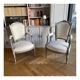 Paire de fauteuils style Louis XVI