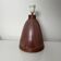 Pied de lampe en céramique mauve