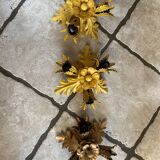 Wall lamp or ceiling lamp golden foliage Banci Firenze Hollywood Regency style