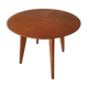 Table basse ronde chêne 1950