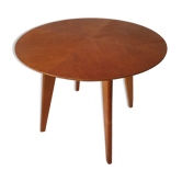 Round coffee table oak 1950