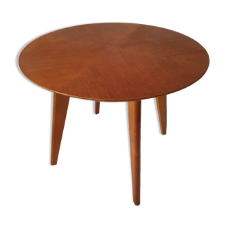 Table basse ronde chêne 1950