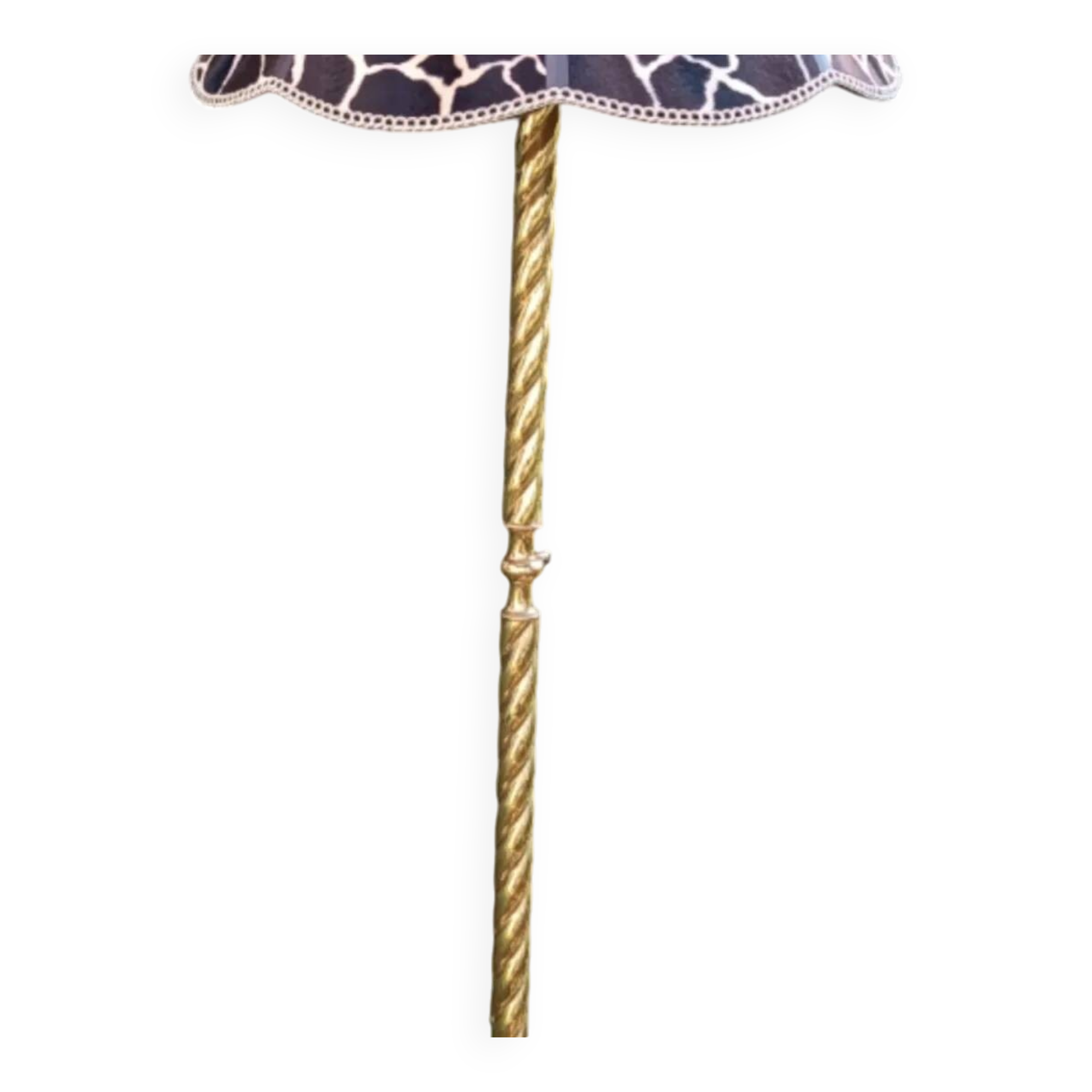 Bronze and brass floor lamp Italy 50