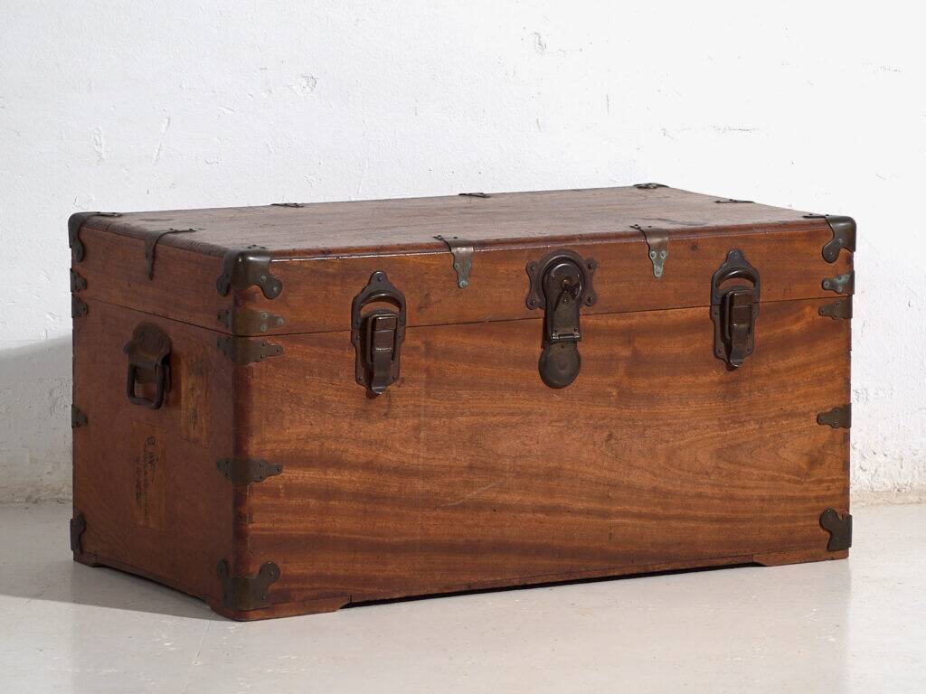 Antique Japanese camphor wood chest – Meiji period (c. 1890-1912) #76