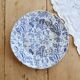 Antique plate Jules Vieillard Bordeaux – Opaque blue and white porcelain