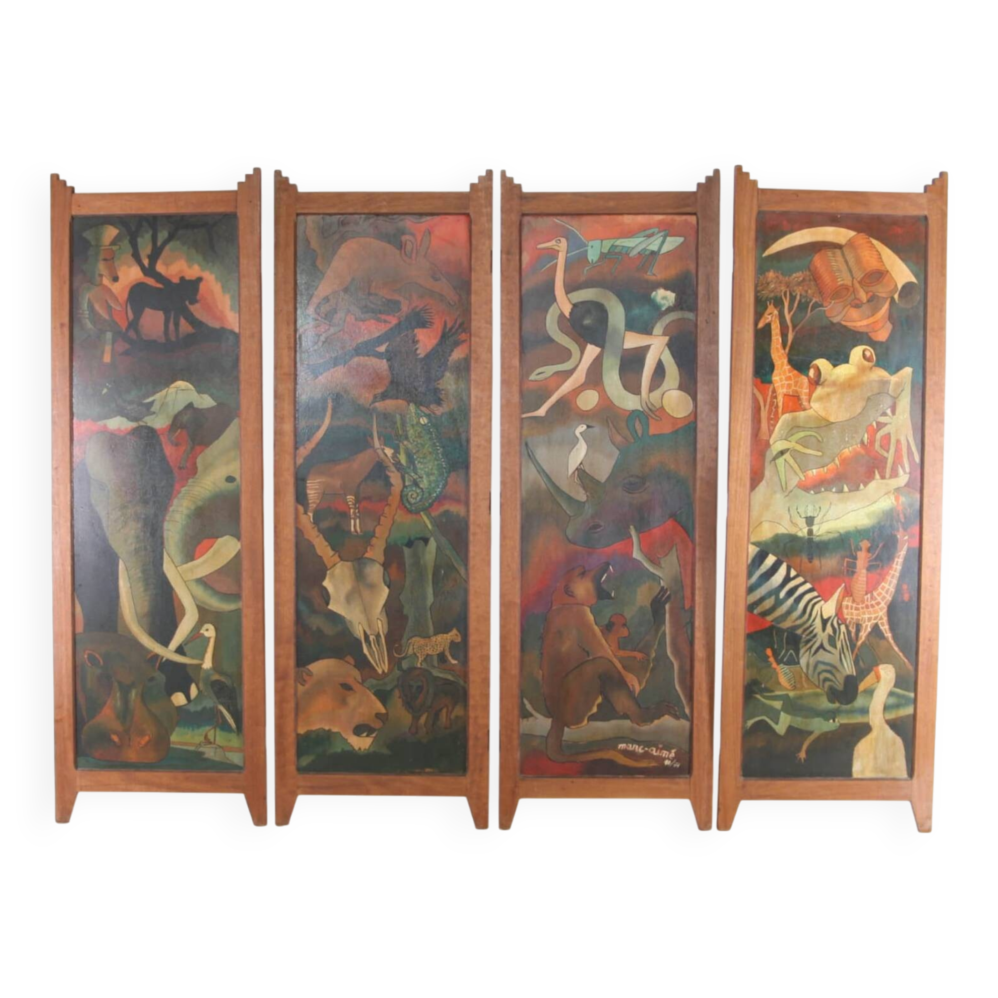 Set of 4 wall panels