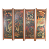 Set of 4 wall panels