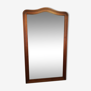 Large walnut mirror 178x132cm