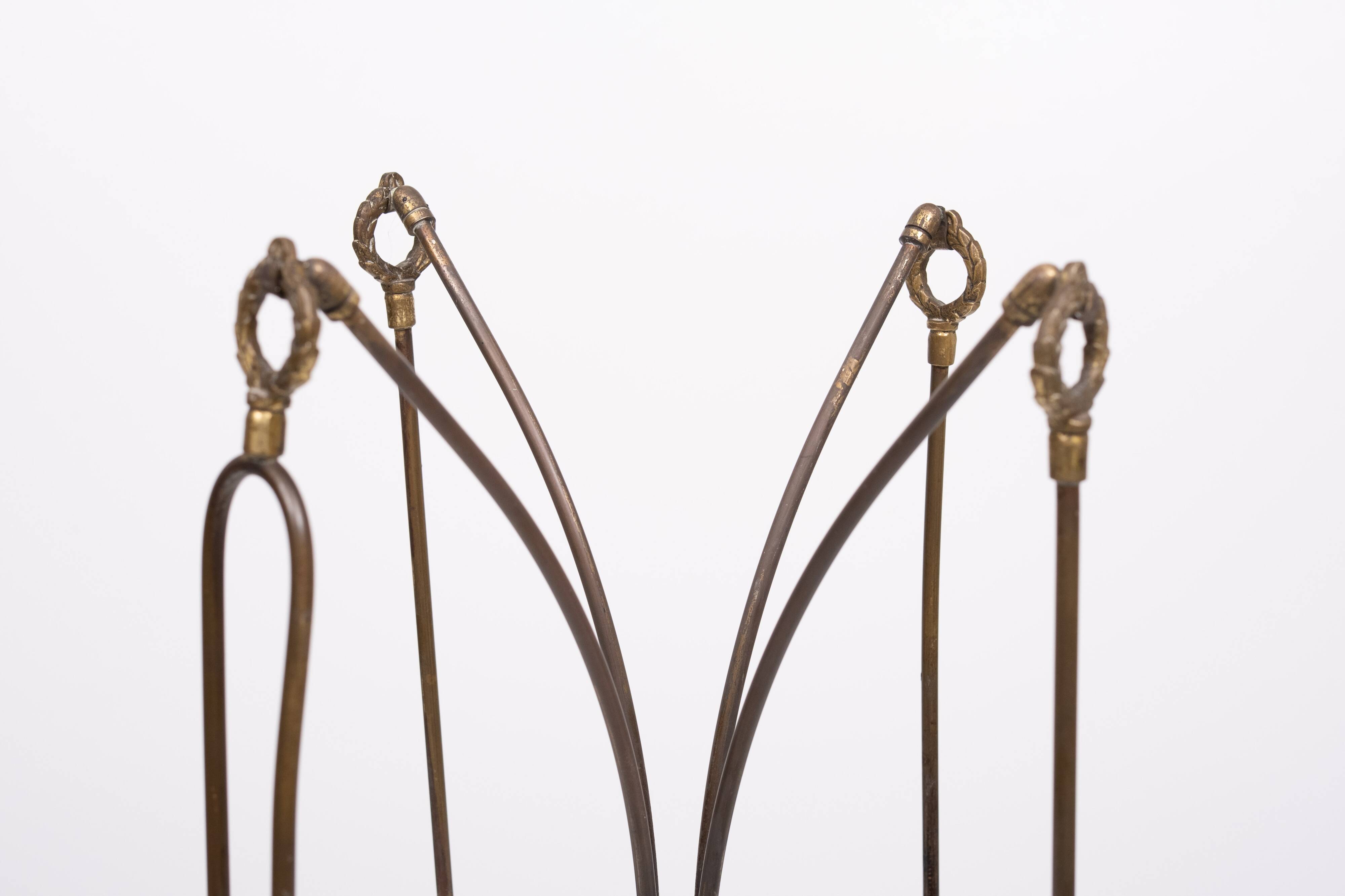 Elegant Brass Fireplace set 1950s France
