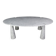 Big White Carrara Marble Eros Table by Angelo Mangiarotti for Skipper, 1990s