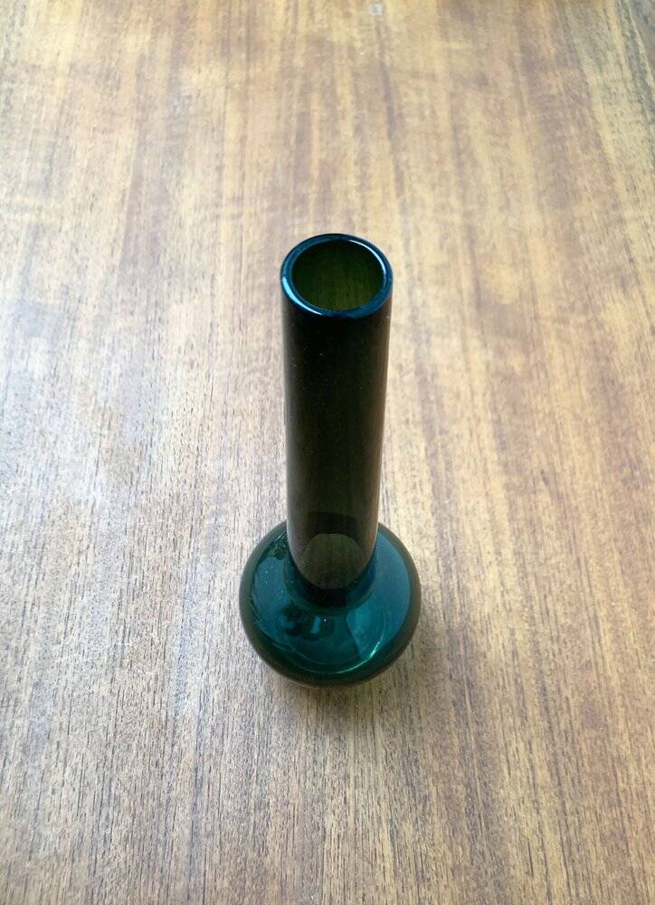 Mid-century German minimalist glass vase by Gral, 1960s.