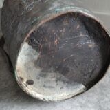 Old metal pitcher vase