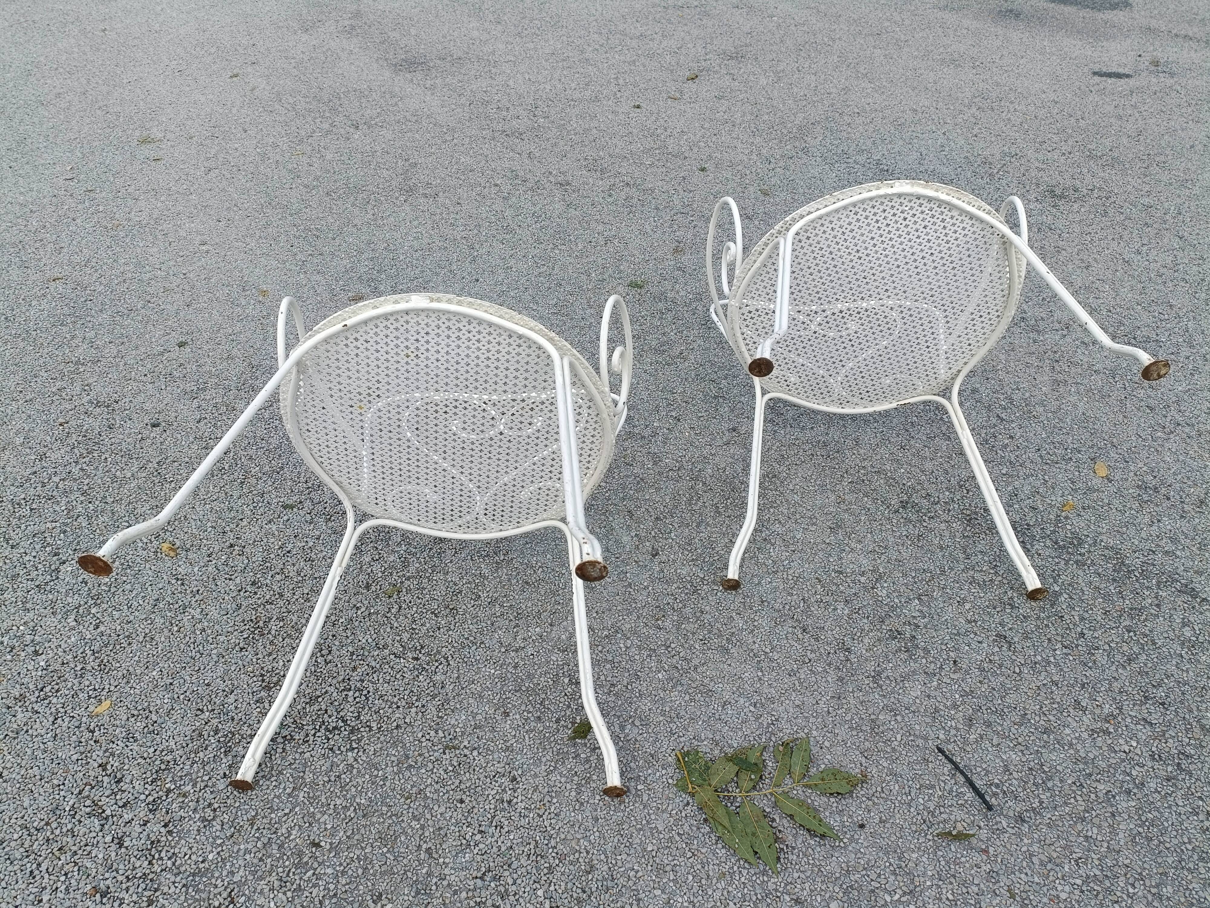 Antique garden furniture in full metal iron