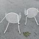 Antique garden furniture in full metal iron
