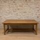 Solid wood farmhouse table – country style 230cm
