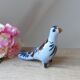 Bird figurine, large Tonala pottery dove with floral pattern Mexico vintage decoration