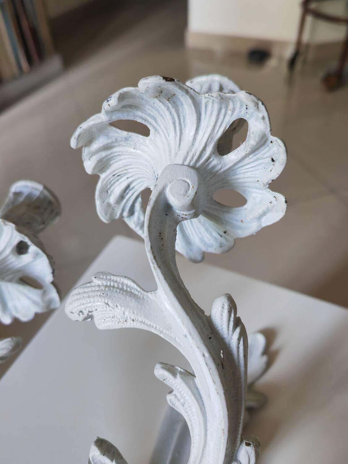 Pair of bronze light fixtures