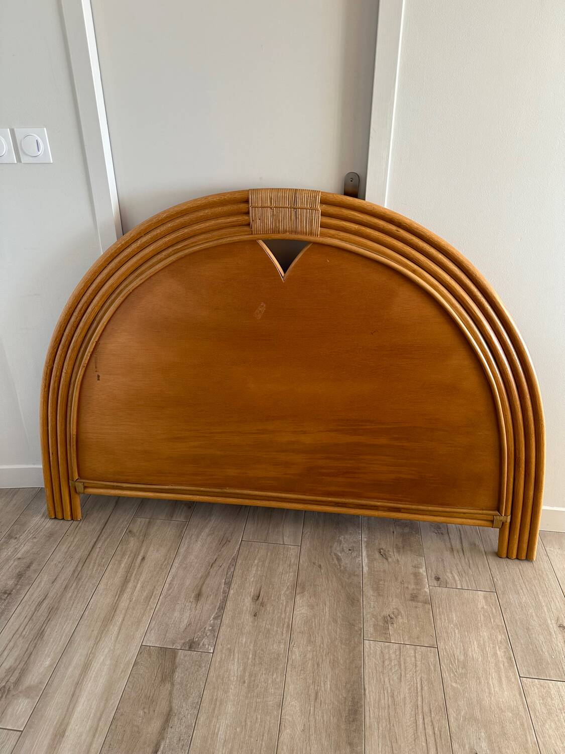 Rattan headboard