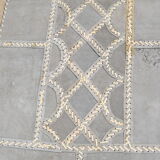 80s cowhide patchwork carpet