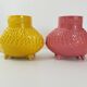 Suite de 3 vases hérisson 1960