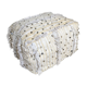 Moroccan pouf fabrics white and sequins