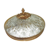 Ceiling light glass gilding style XIX